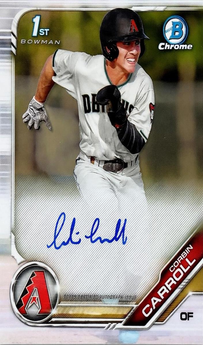 2019 Bowman Draft Corbin Carroll #CDA-CC card