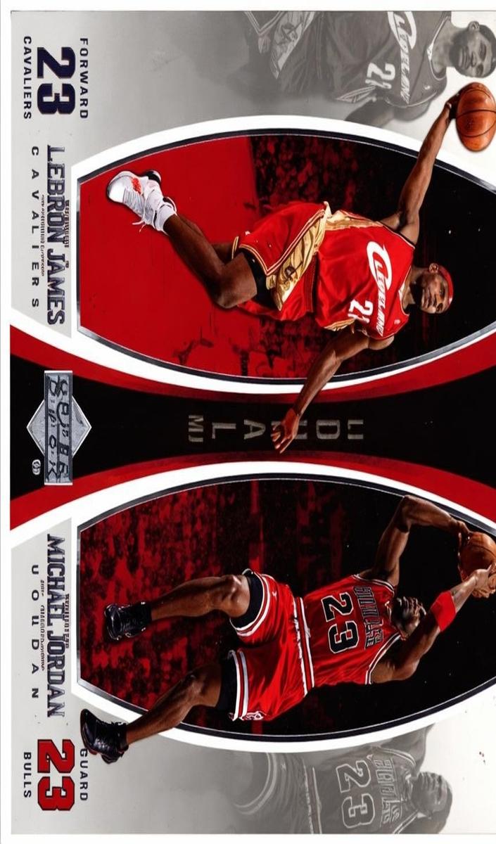 2005 Upper Deck Lebron James #LJMJ9 card
