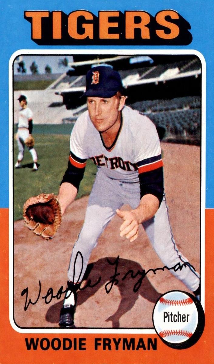 1975 Topps Woodie Fryman #166 card