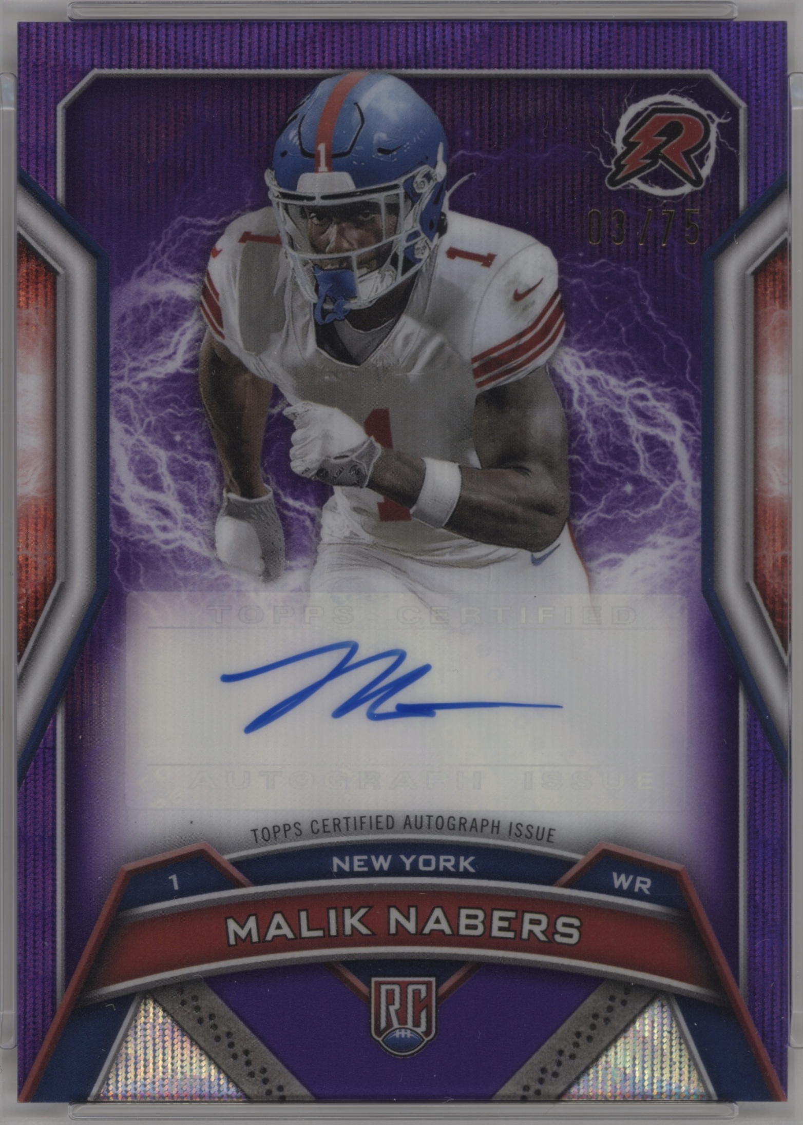 2024 Topps Resurgence Rookie Signature Malik Nabers #RRS-MN card
