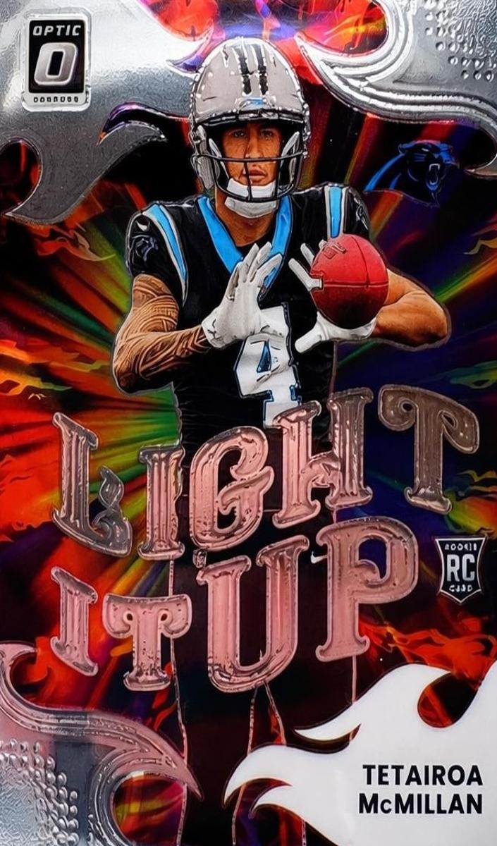 2025 Panini Donruss Optic Light It Up Tetairoa McMillan #9 card