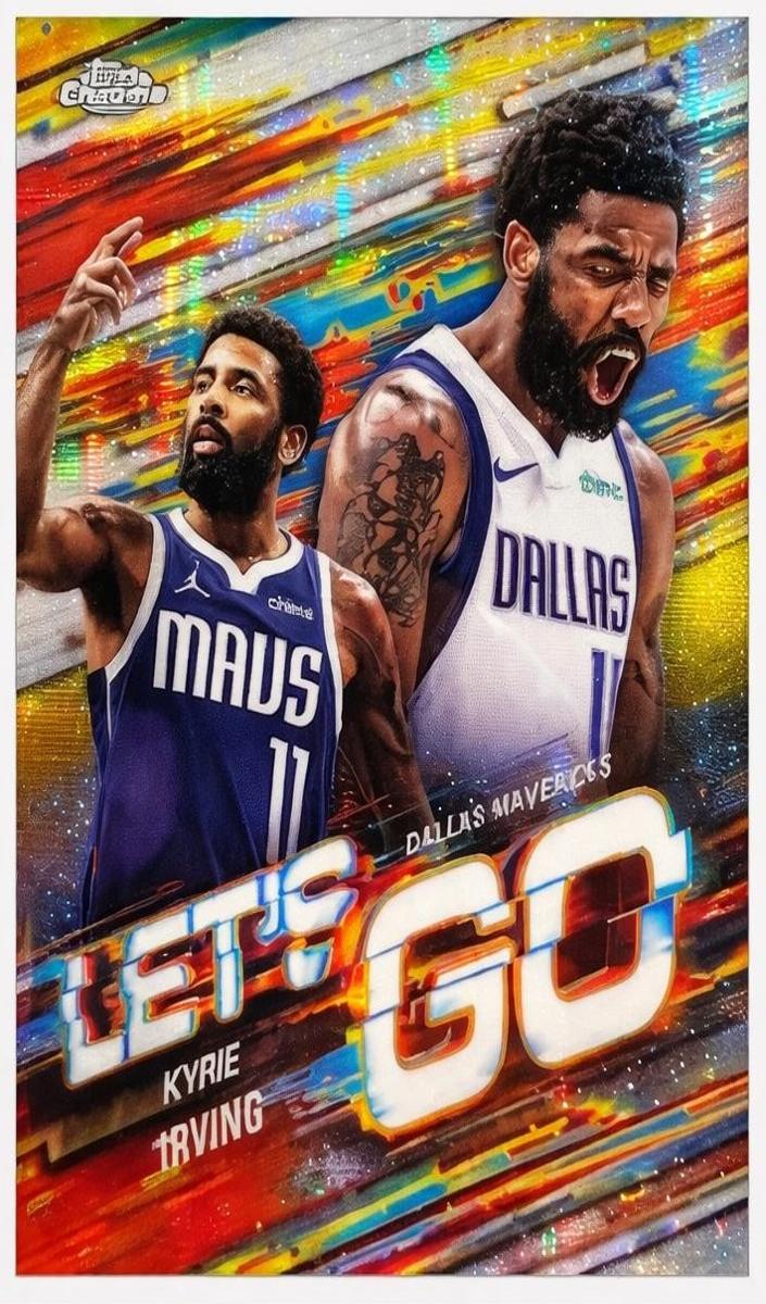 2025 Topps Chrome Let’s Go Kyrie Irving #LG-5 card