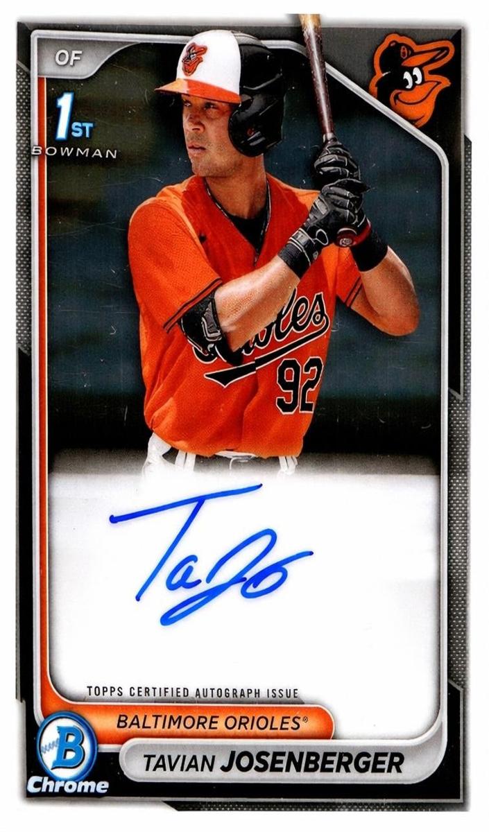 Tavian Josenberger 2024 Bowman Chrome Prospects card