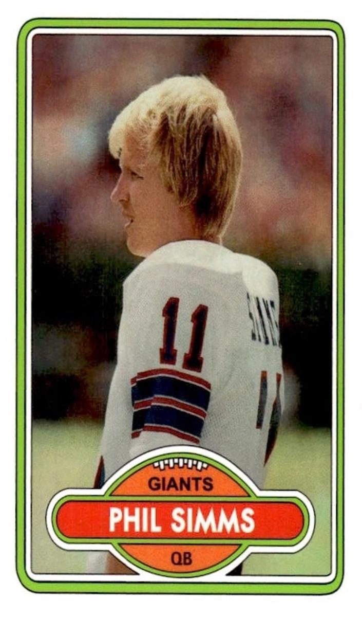 Phil Simms 1980 Topps Football