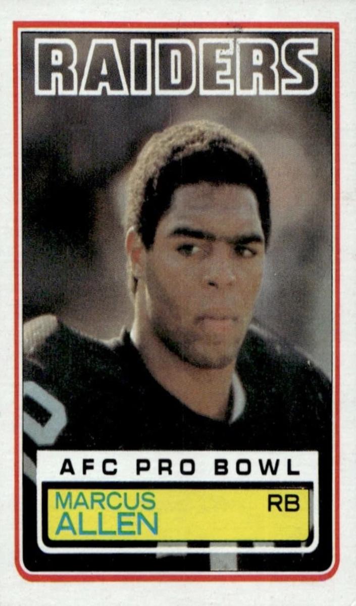 Marcus Allen 1983 Topps Football