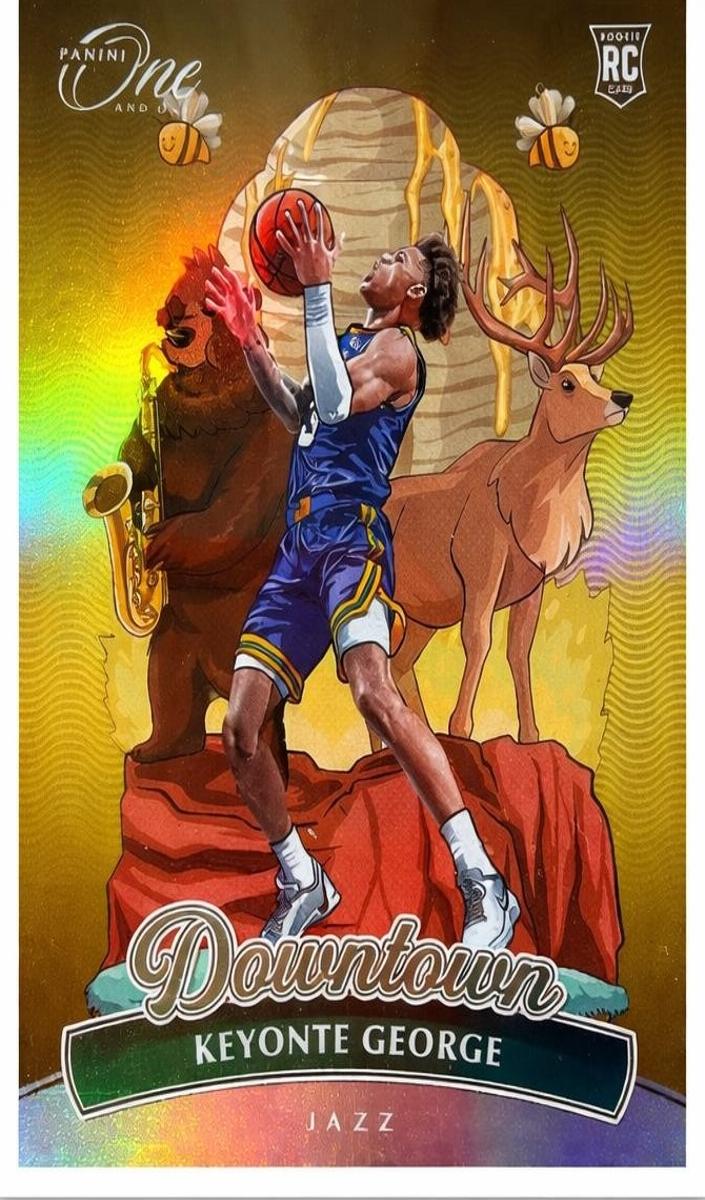2023 Panini Court Kings Blank Slate Keyonte George #18 card