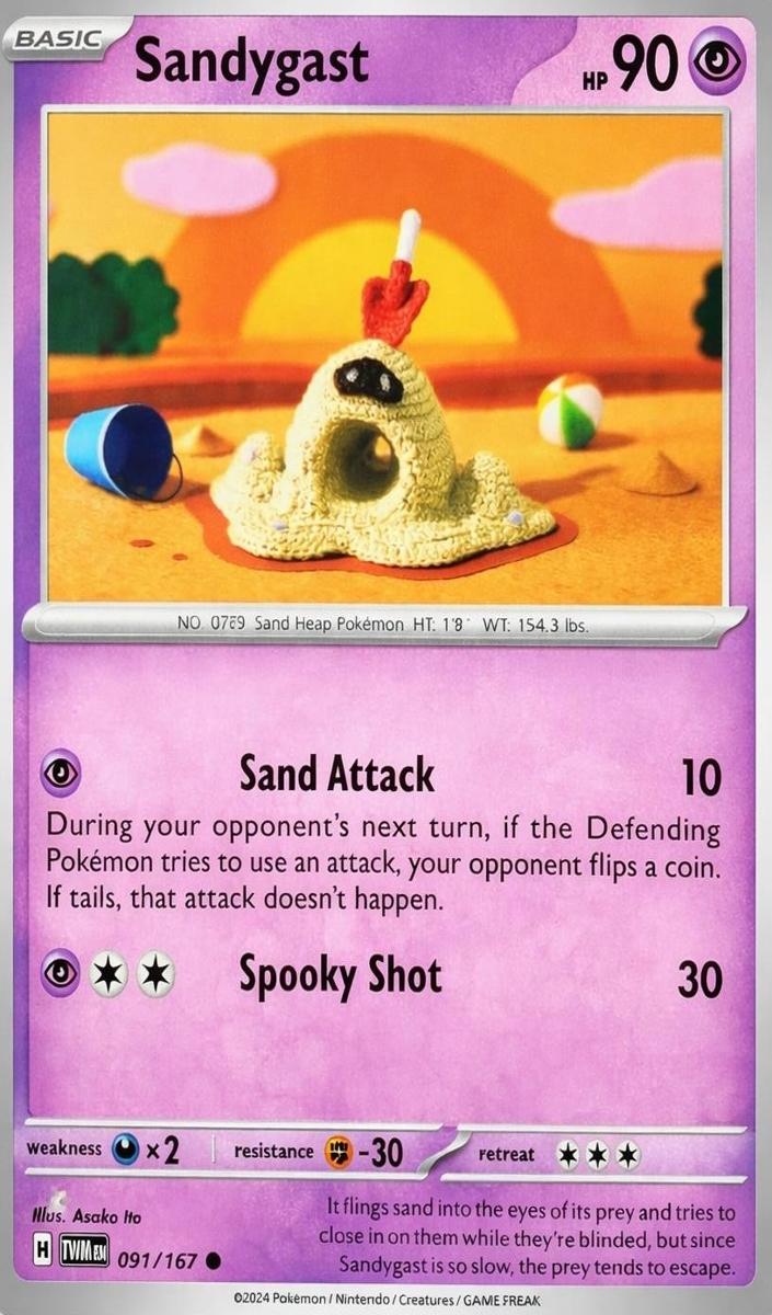 Sandygast 2024 Pokemon Scarlet & Violet Twilight Masquerade