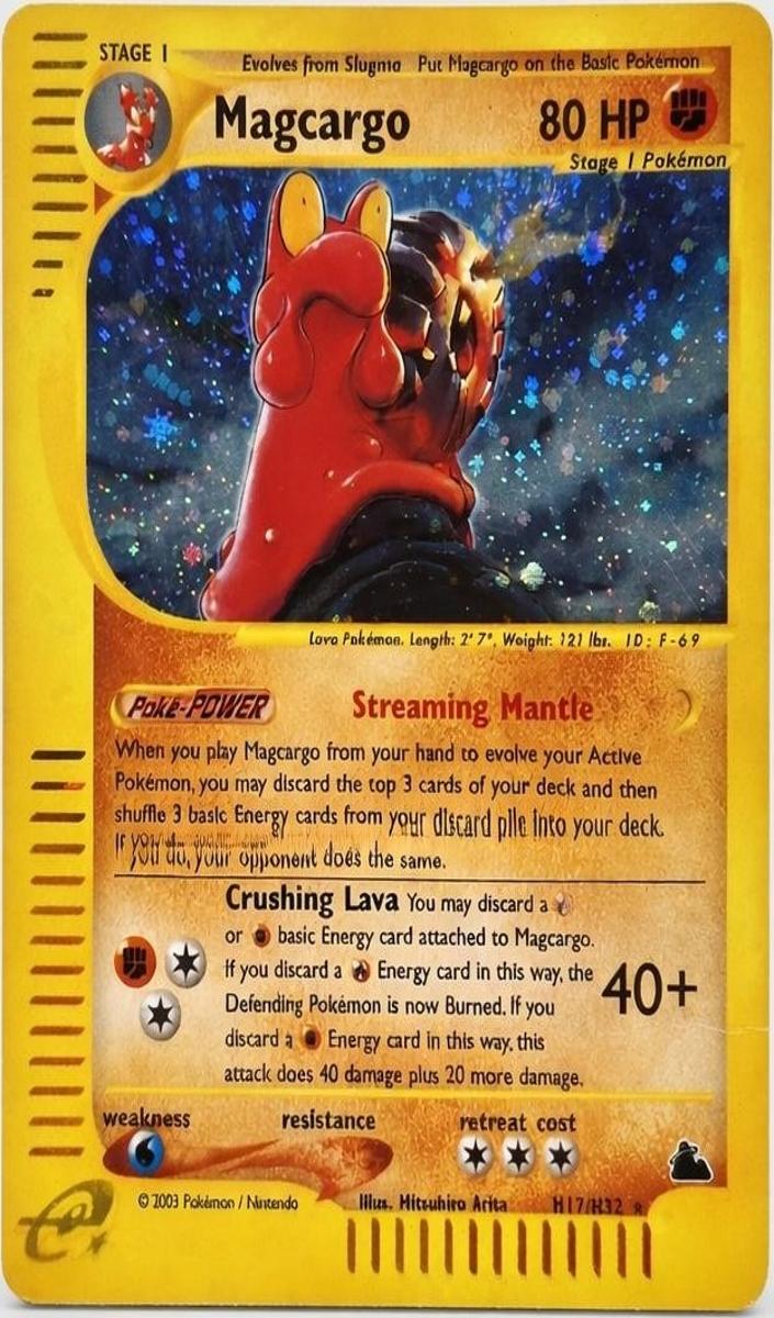 2003 Pokemon Skyridge Holo #H17 Magcargo-Holo front