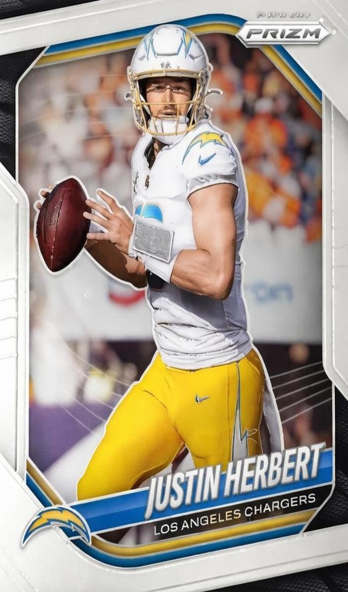 Justin Herbert 2025 Prizm Football card