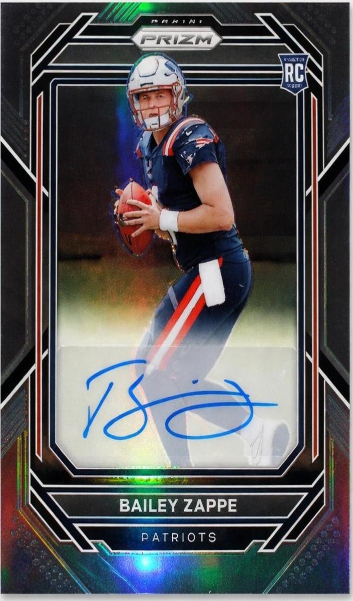 Bailey Zappe 2022 Prizm Football card