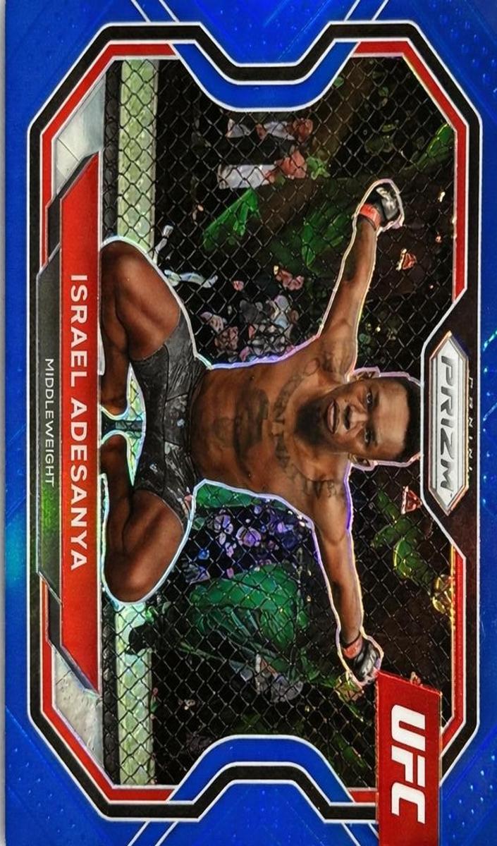 2021 Israel Adesanya [Blue Prizm] #120