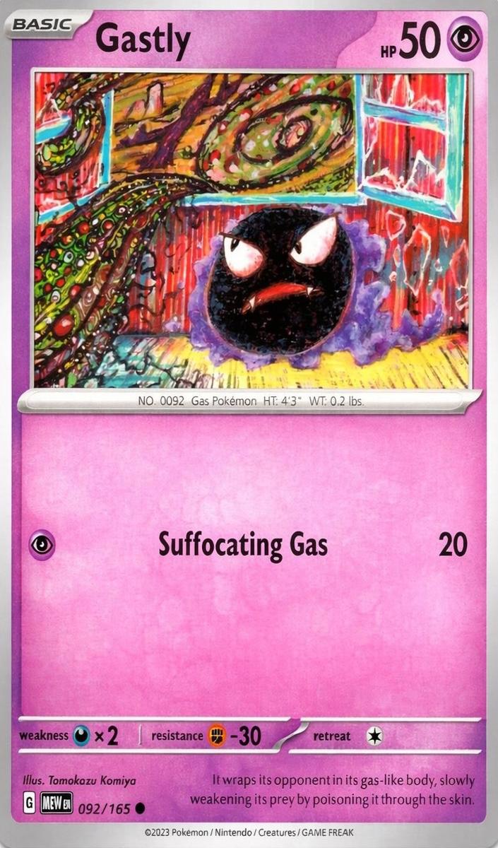 Gastly 2023 Pokemon Scarlet & Violet 151