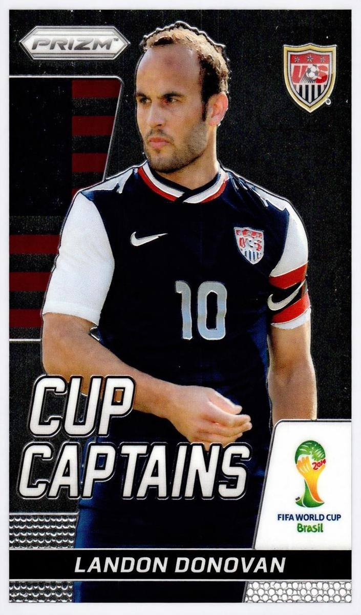 2014 Panini Prizm World Cup Landon Donovan [Red White & Blue Power Plaid] #18 card