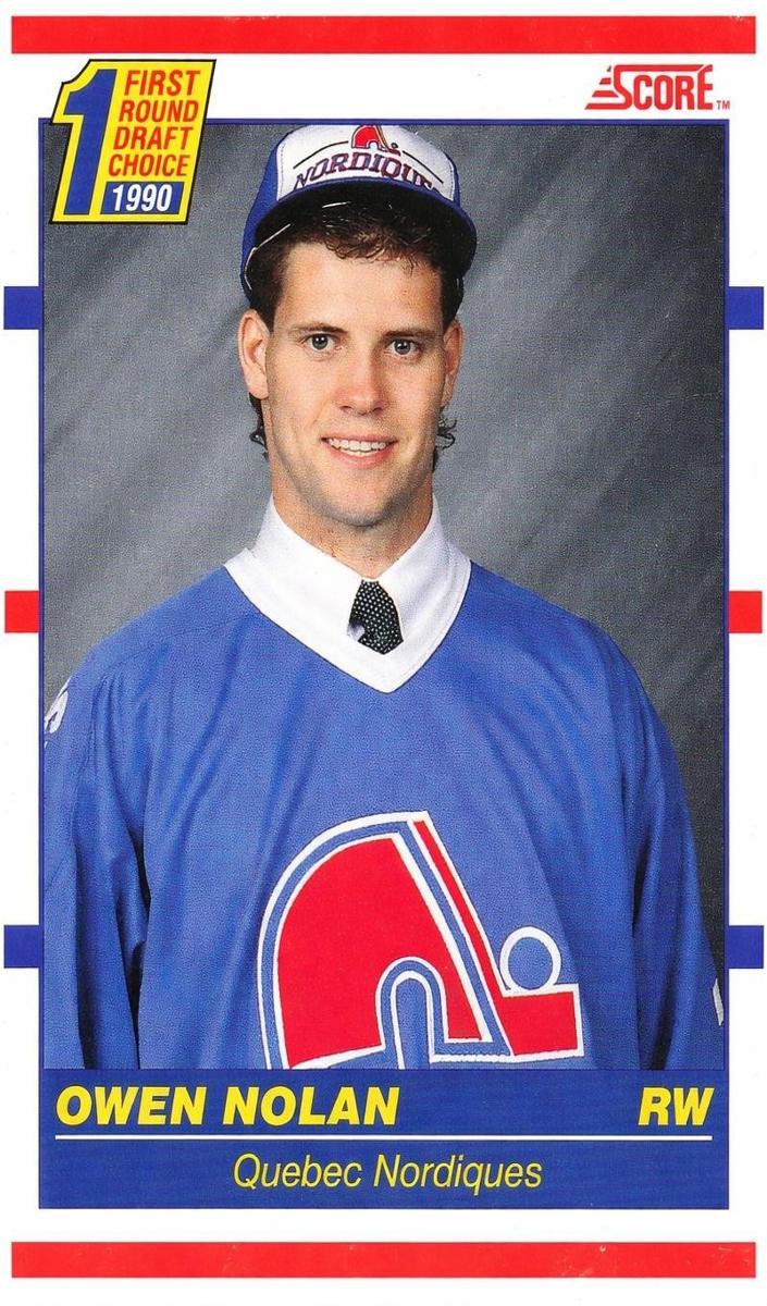 1990 Score Owen Nolan #435 card