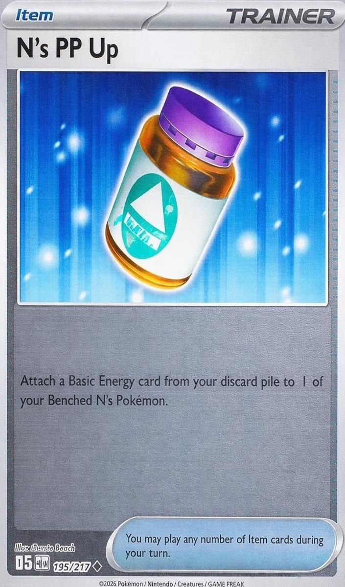 N's PP Up 2026 Pokemon Mega Evolution Ascended Heroes