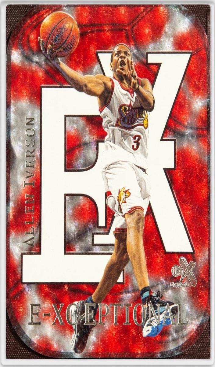 1999 Skybox E-X E-Xceptional Allen Iverson #3XC card