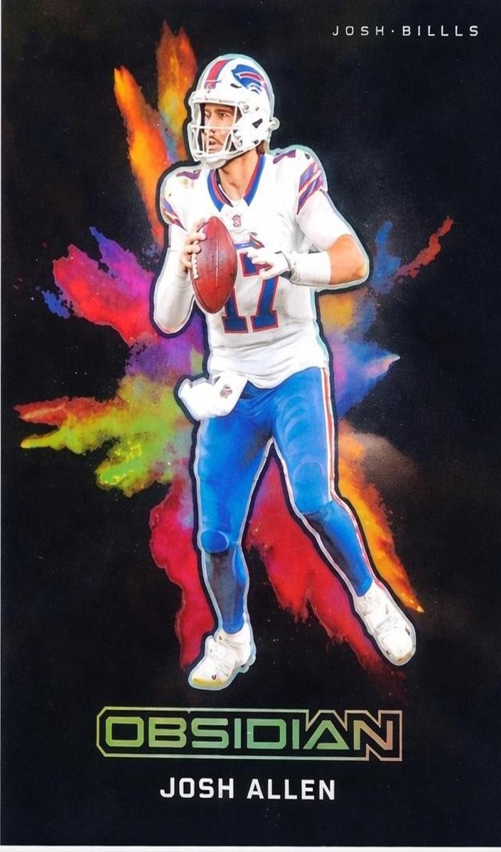 2024 Panini Obsidian Black Color Blast Josh Allen #25 card
