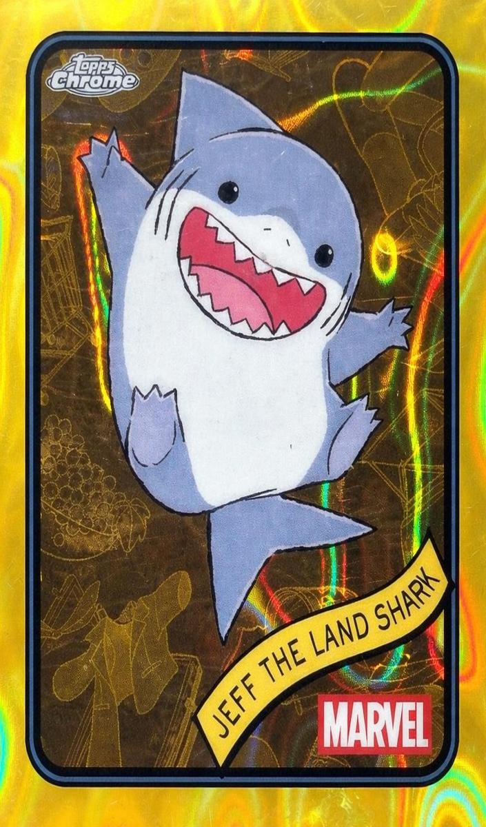 2025 Jeff THE LAND Shark [Yellow Lava Refractor] #156