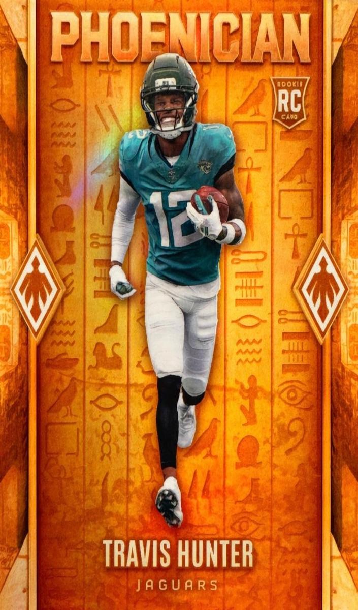 2025 Panini Prizm Draft Picks On Campus Travis Hunter #8 card