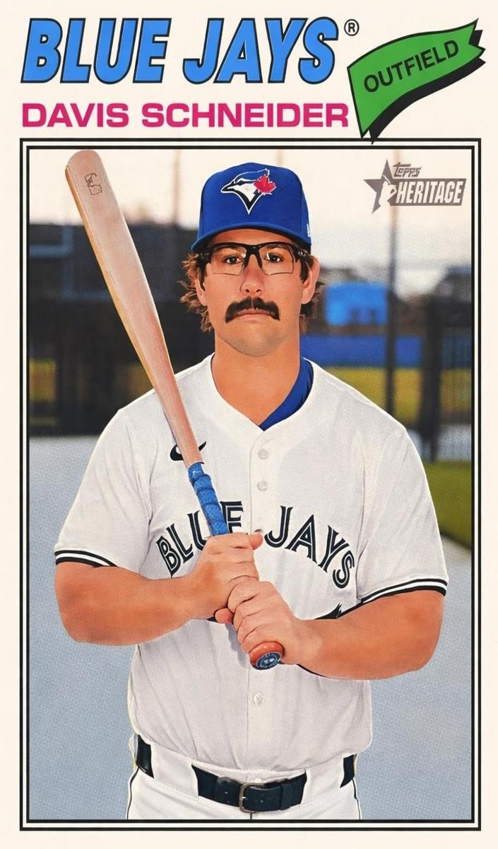 2026 Topps Heritage Davis Schneider #224 card