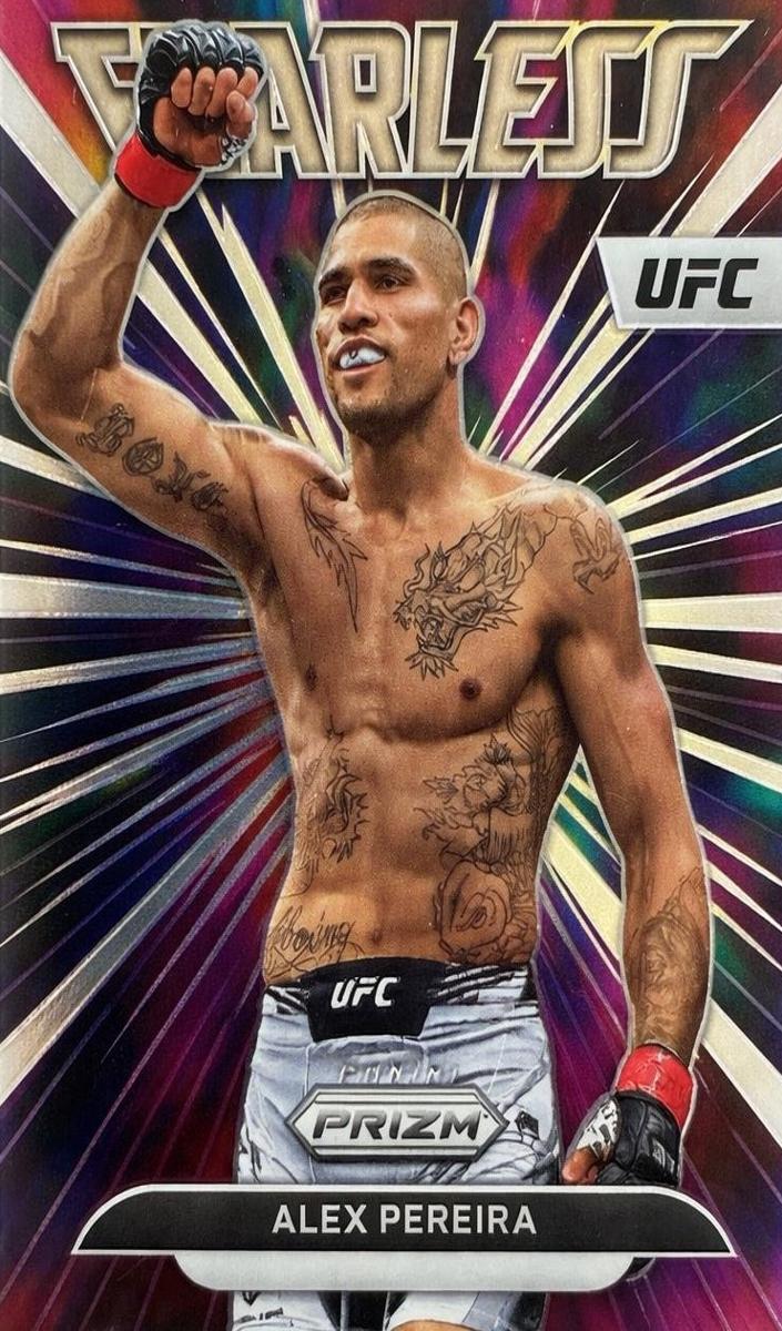2023 Panini Prizm UFC Fearless Alex Pereira #25 card