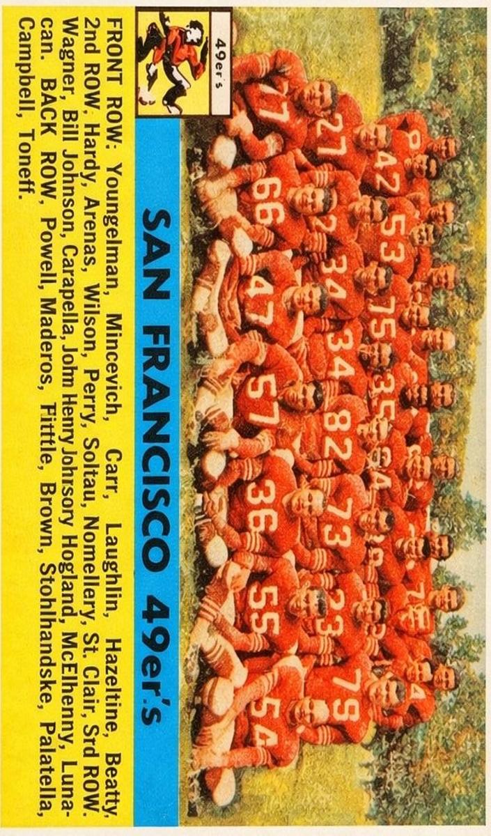 1956 Topps San Francisco 49ers #26 card
