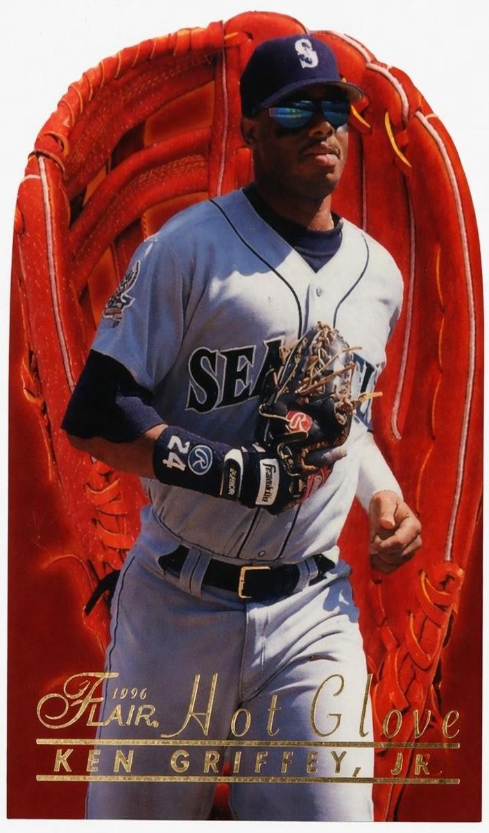 1996 Flairhotglove   #4 Ken Griffey front