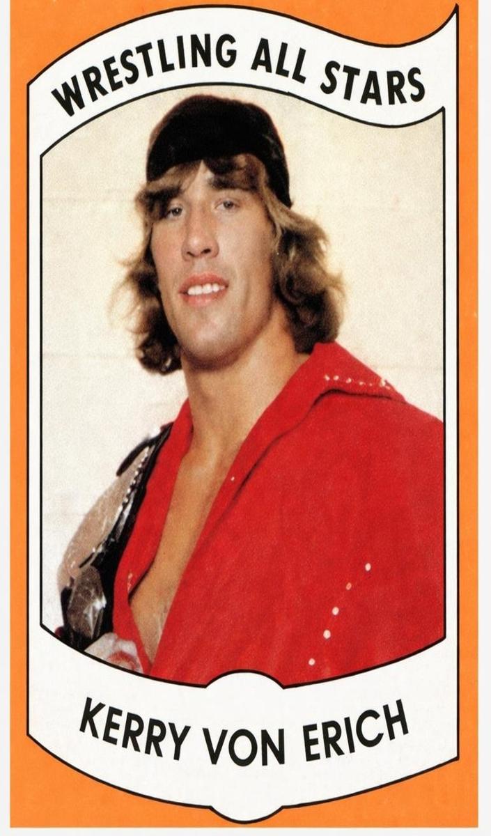 1982 Wrestling All Stars Series B Kerry Von Erich #7 card