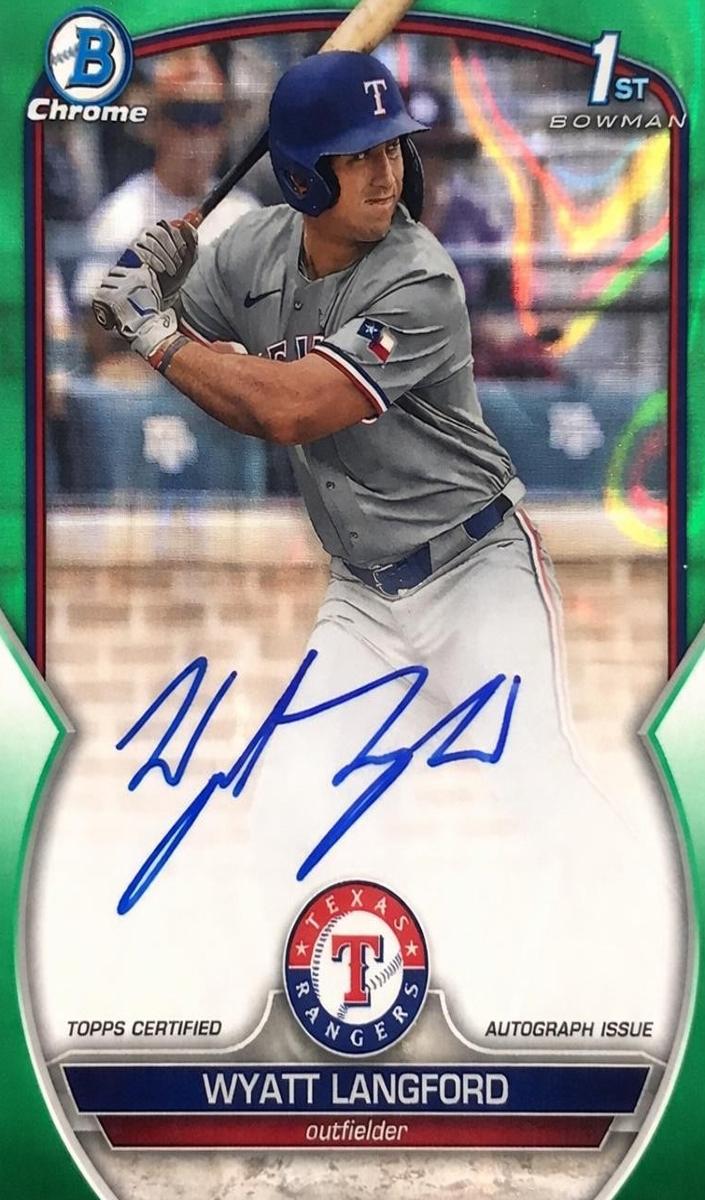 2023 Bowman Bowman Draft Chrome #CDAWL Wyatt Langford front