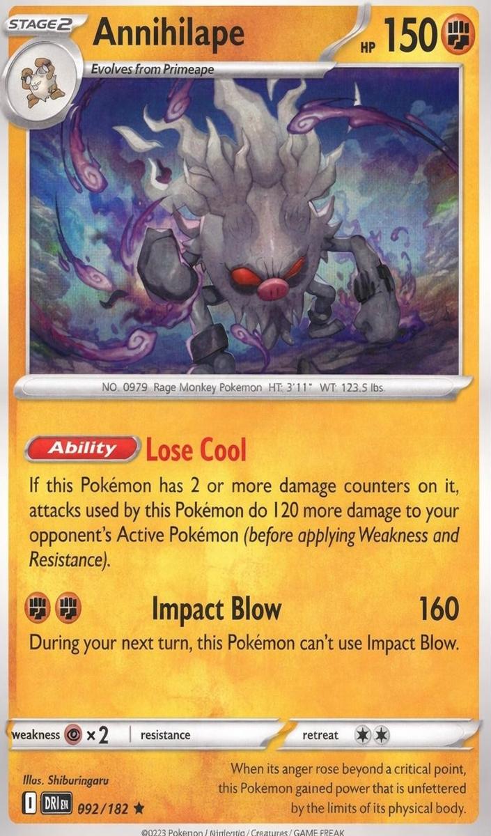 Annihilape 2025 Pokemon Scarlet & Violet Destined Rivals