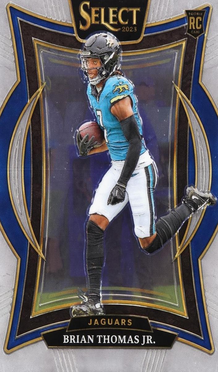 2024 Panini Select Brian Thomas Jr. [Black Green Prizm Shock] #91 card