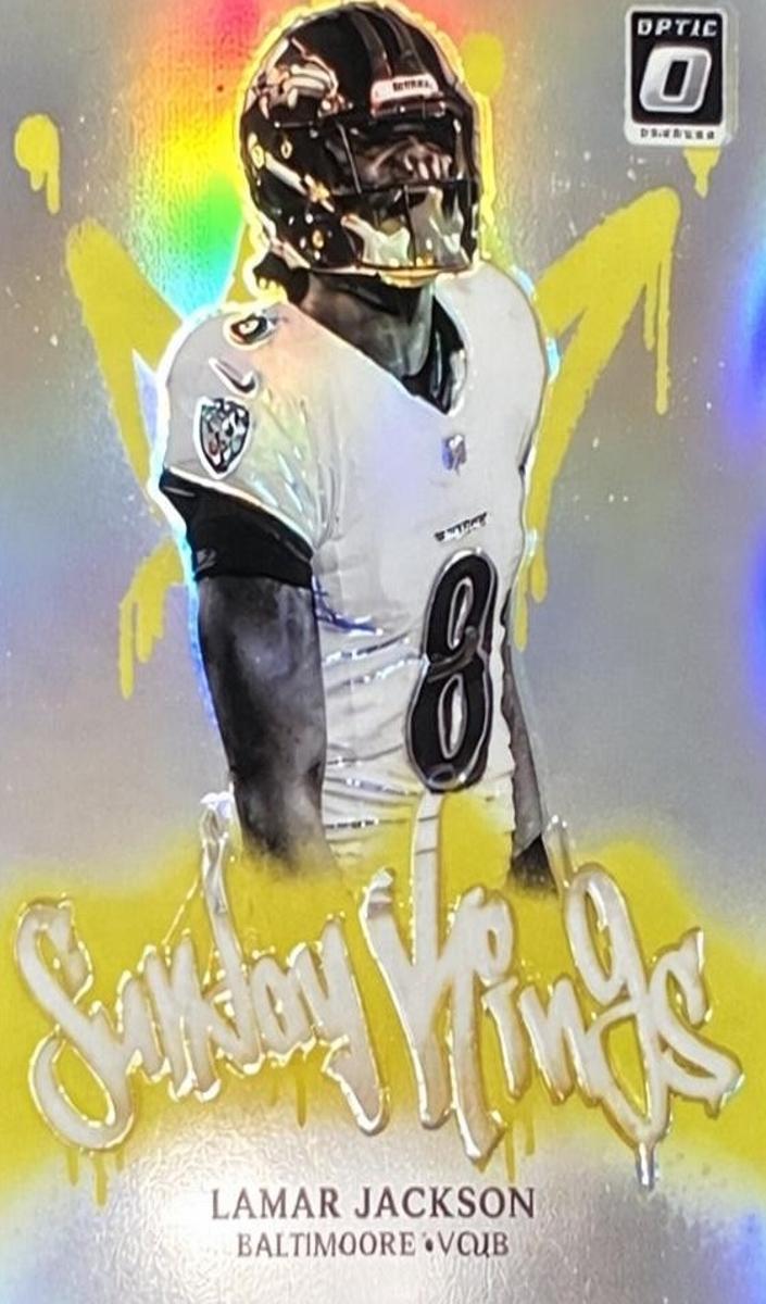 2025 Panini Donruss Optic Sunday Kings Lamar Jackson #5 card