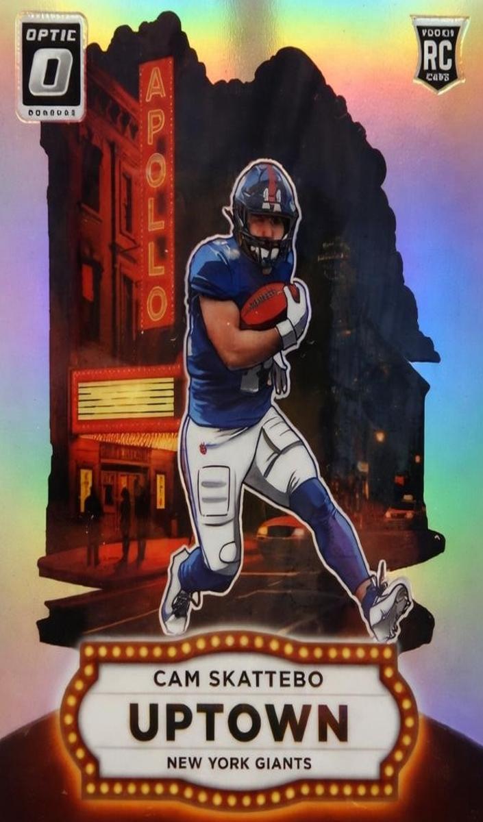 Cam Skattebo 2025 Optic Uptown Football card
