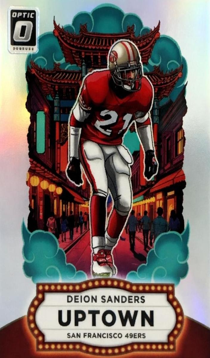 Deion Sanders 2025 Optic Uptown Football card