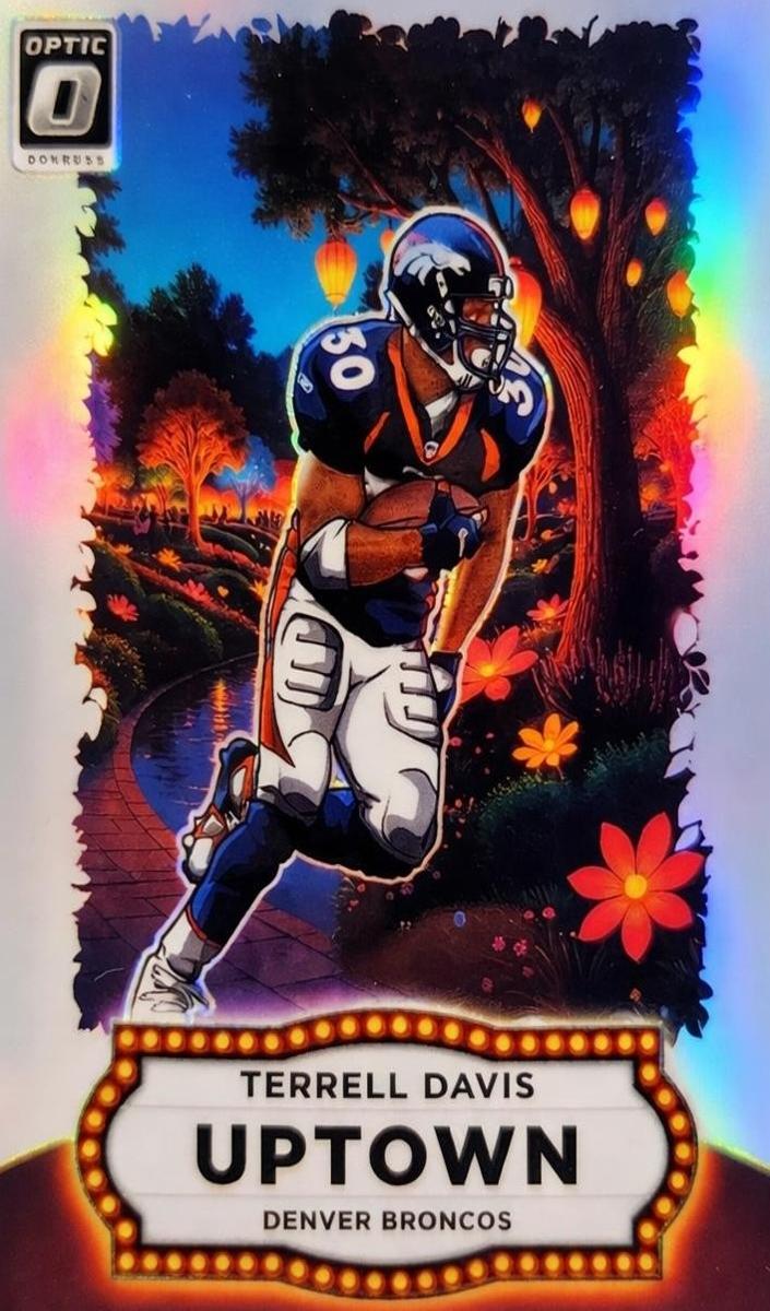 Terrell Davis 2025 Optic Uptown Football card