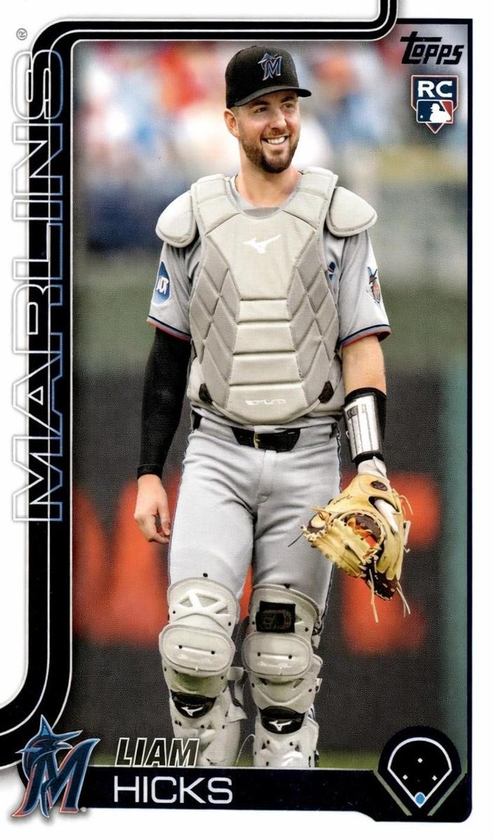 2025 Topps Update Liam Hicks [Orange Diamante Foil] #US52 card