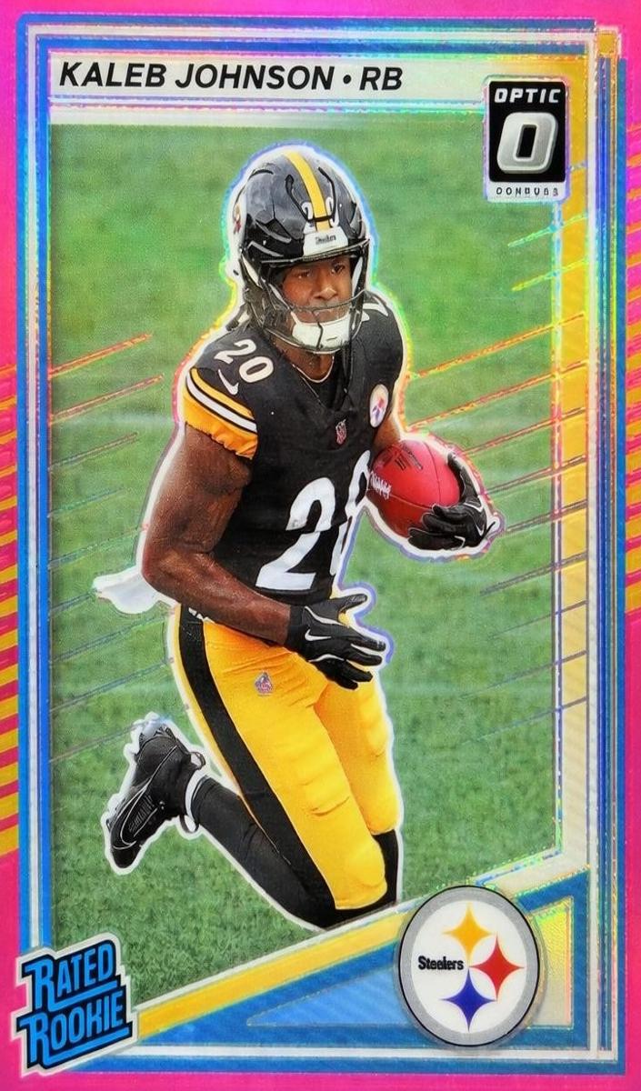 2025 Panini Donruss Kaleb Johnson [Green Autograph] #322 card