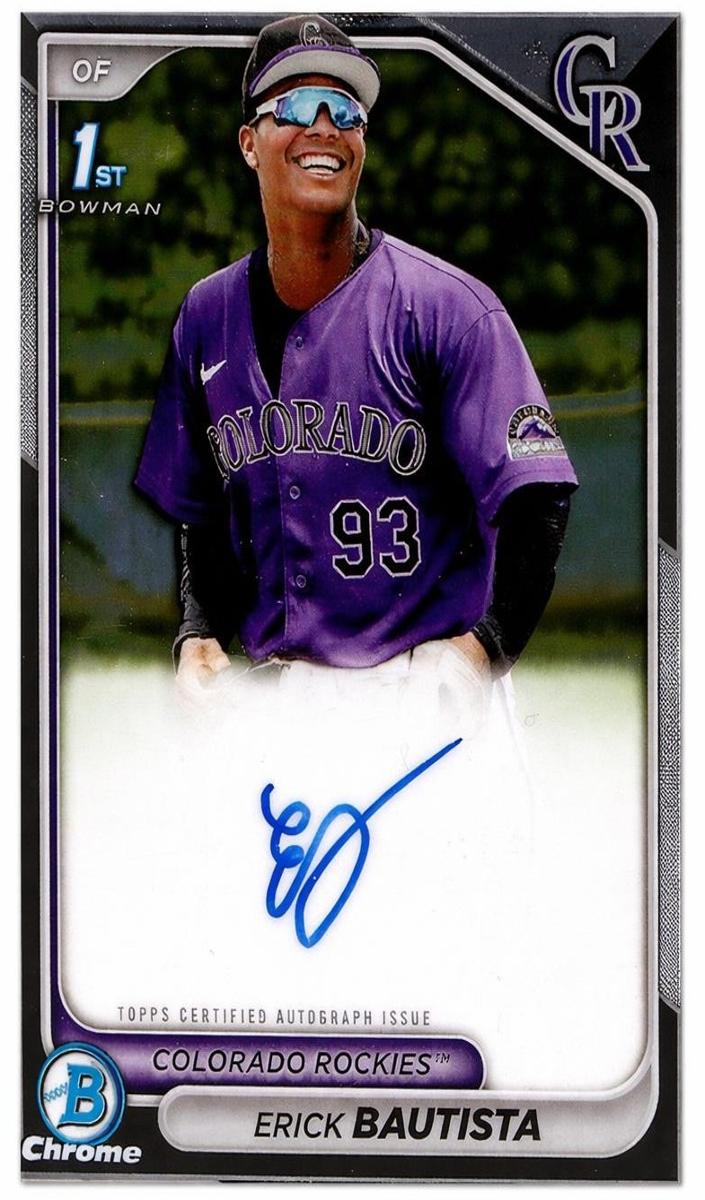 Erick Bautista 2024 Bowman Chrome Prospects card