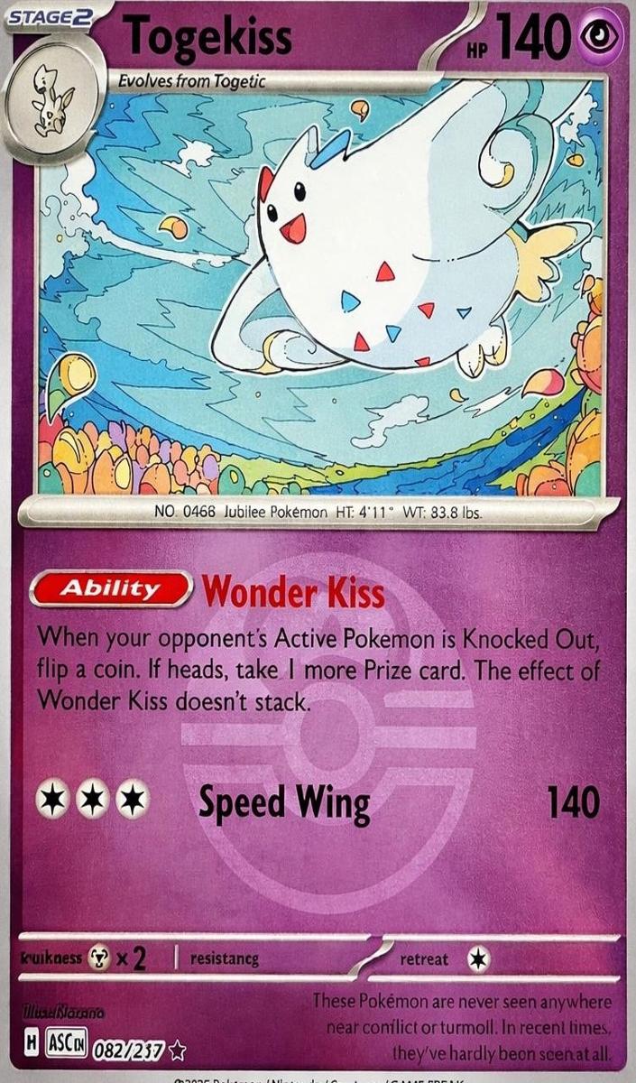 Togekiss 2026 Pokemon Mega Evolution Ascended Heroes