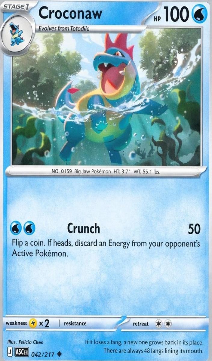 Croconaw 2026 Pokemon Mega Evolution Ascended Heroes