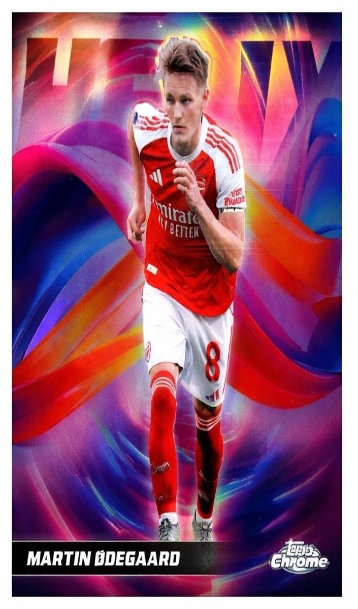 2026 Topps Chrome Premier League Martin Odegaard #HX-3 card