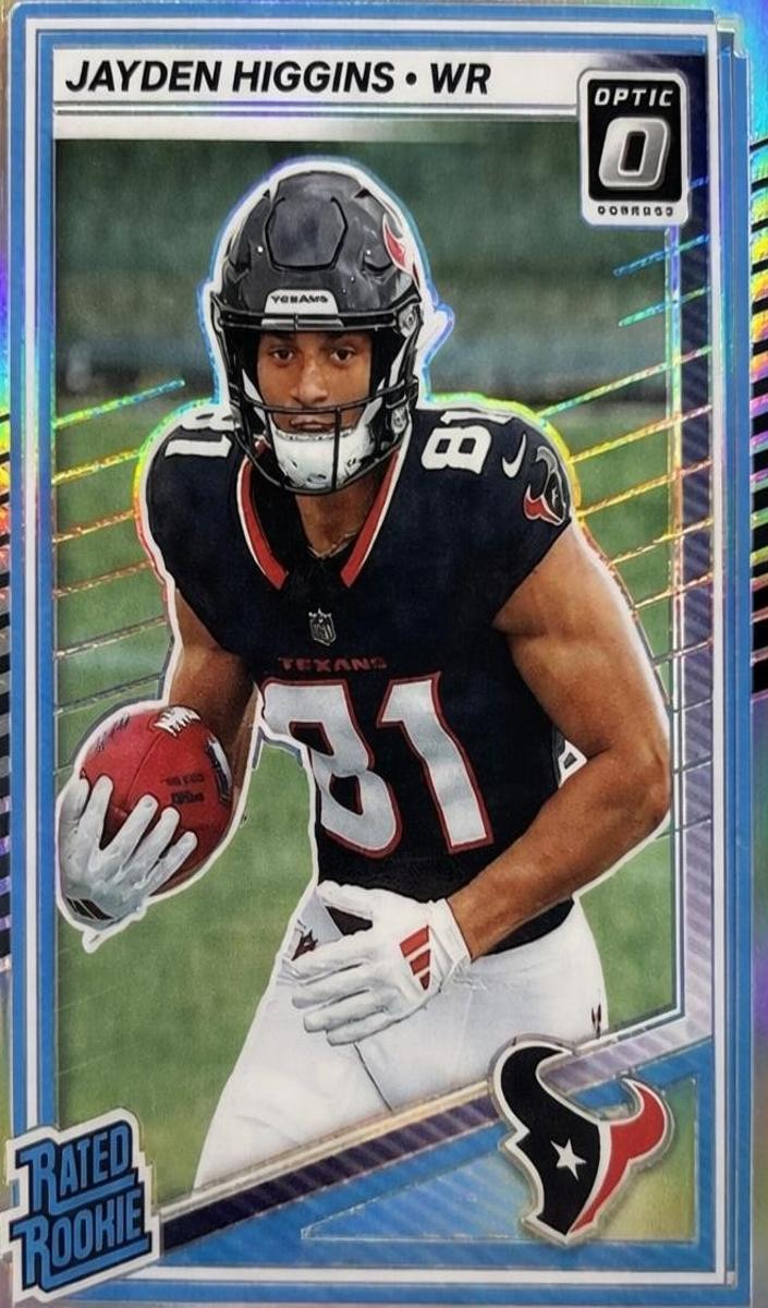 Jayden Higgins 2025 Donruss Optic Football card