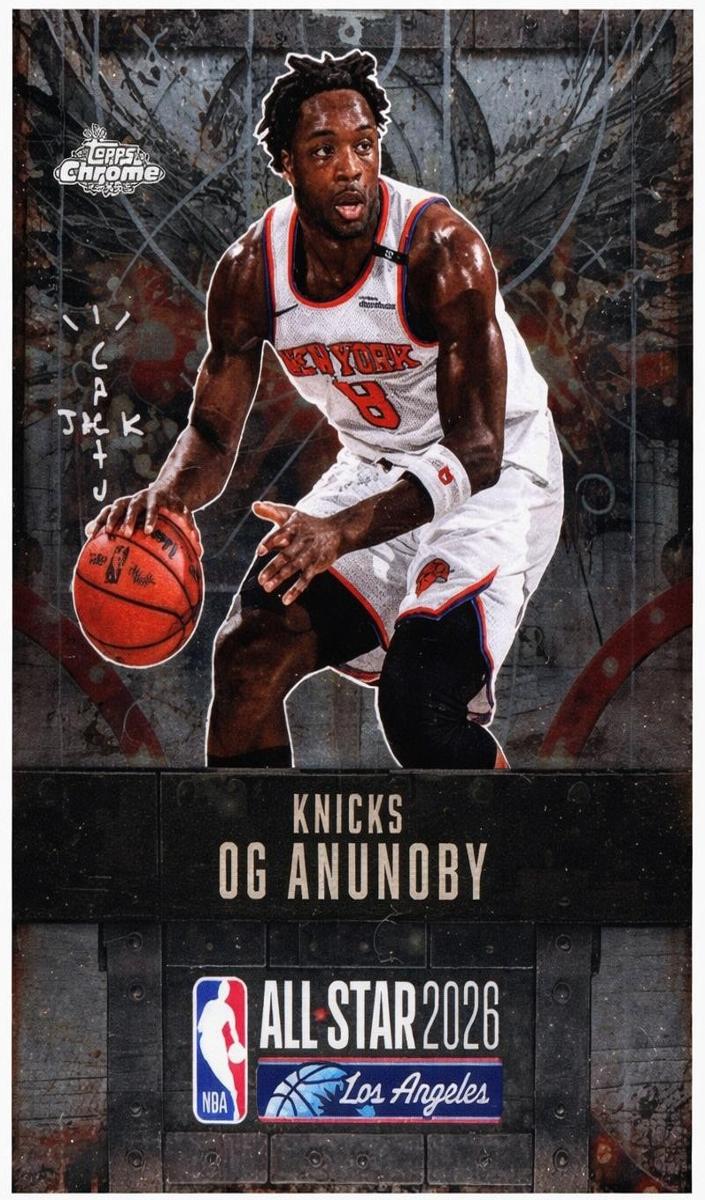 2025 Topps Chrome Cactus Jack X NBA All-Star Game OG Anunoby #56 card