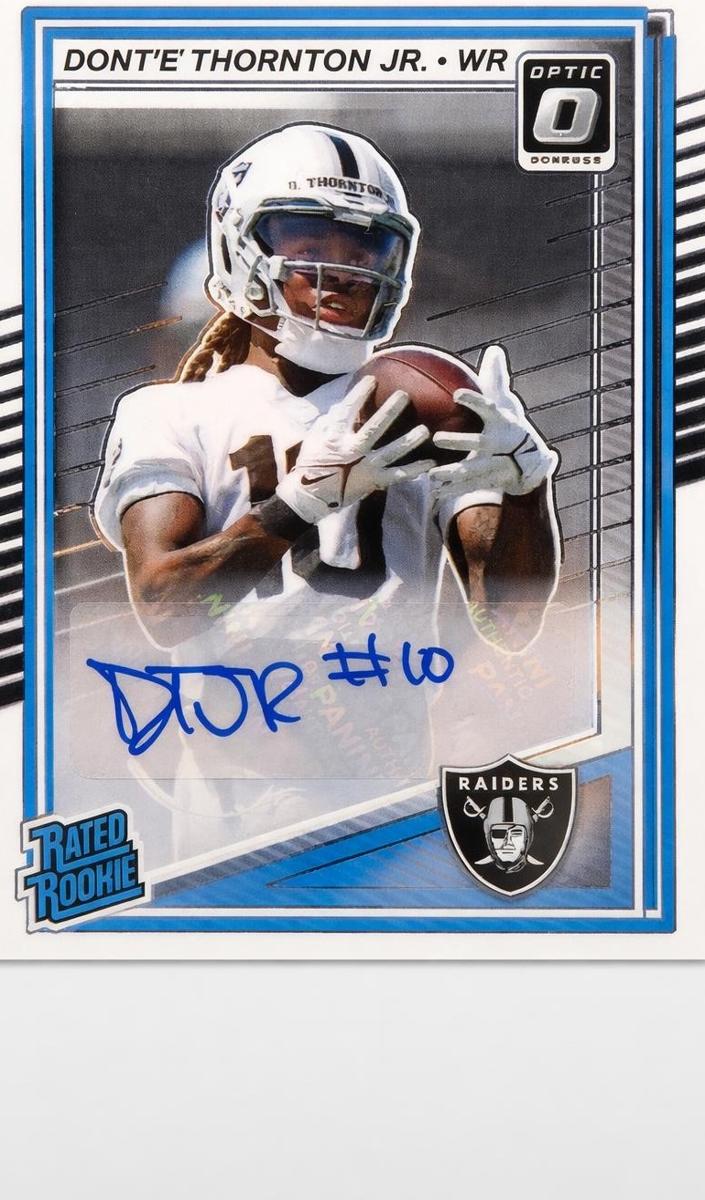 Dont'e Thornton Jr. 2025 Donruss Optic Football card