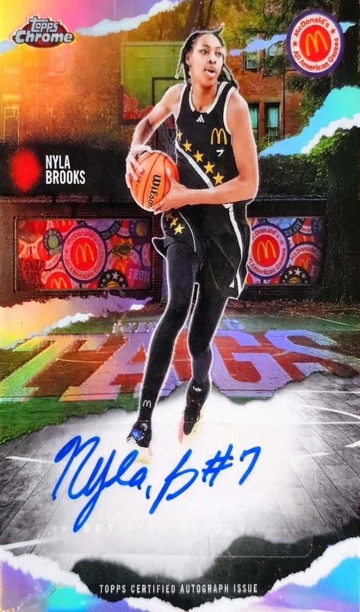 2025 Topps Chrome McDonald's All American Nyla Brooks #WT-NBR card