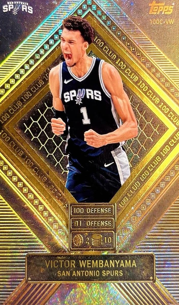 2025 Topps Match Attax 100 Club Victor Wembanyama #100C-VW card