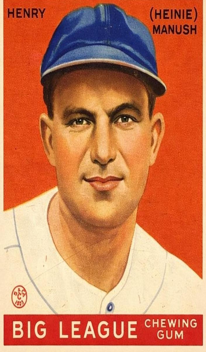 1933 Goudey Heinie Manush #187 card