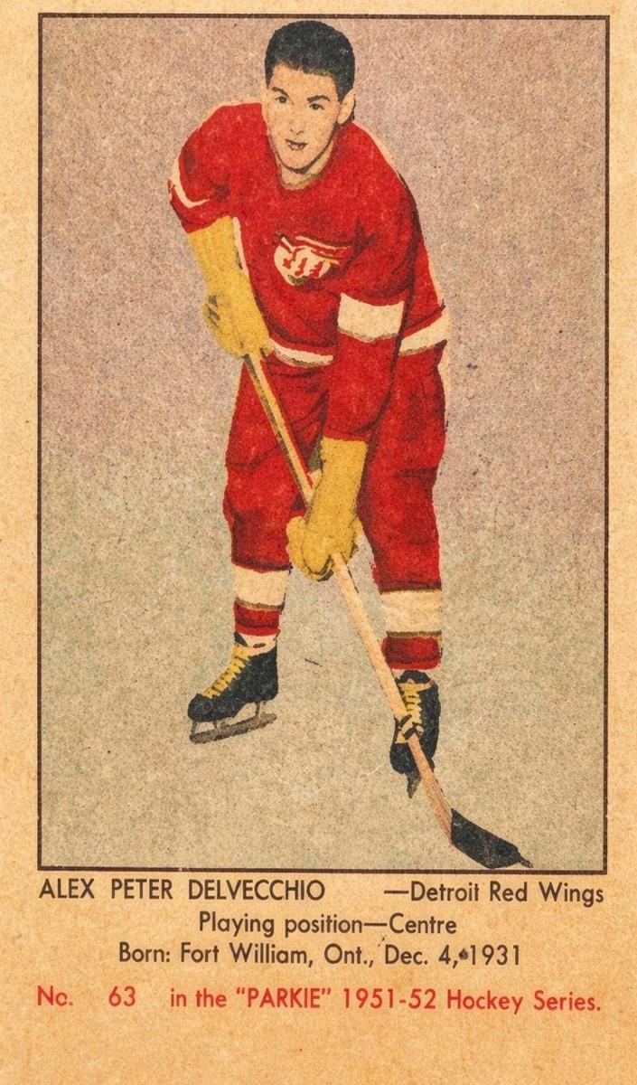 1951 Alex Delvecchio #63