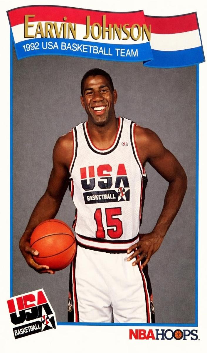 1991 Hoops Magic Johnson #578 card