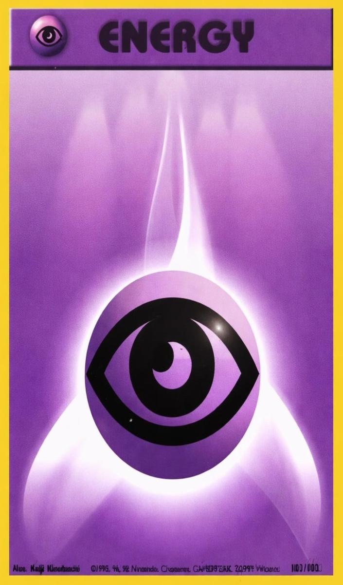 1999 Pokemon #101 Game Psychic Energy front